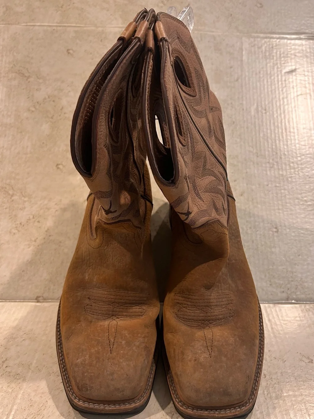 Twisted X Brown Leather Work Boots STEEL TOE